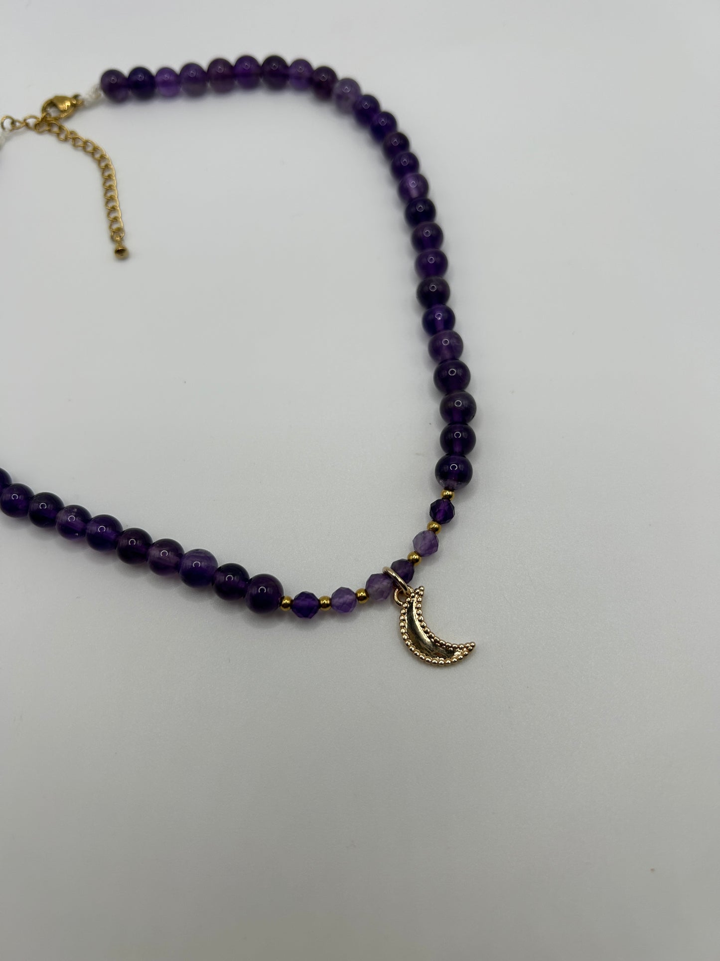 Collier Lune Améthyste