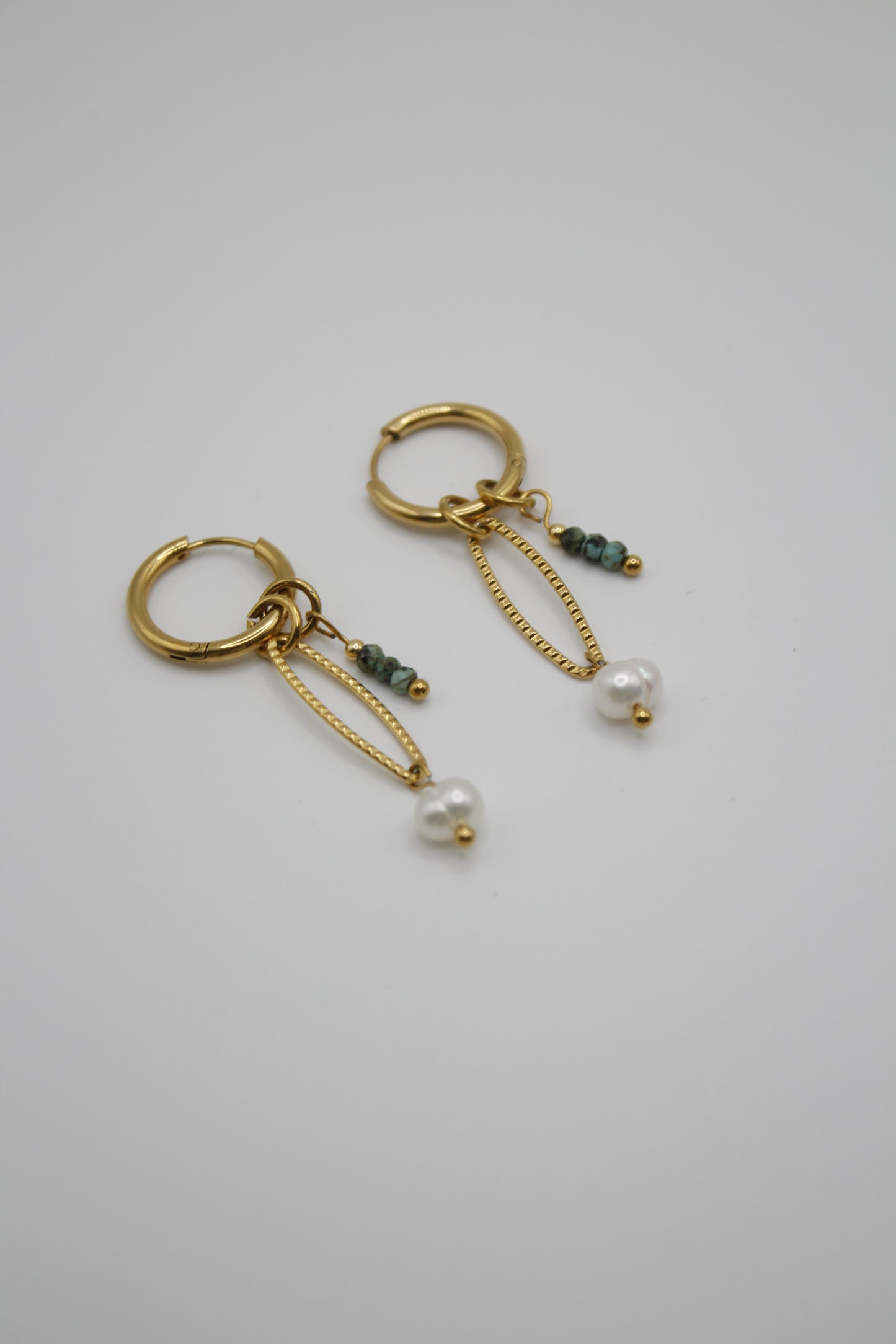 Boucles Turquoise douce