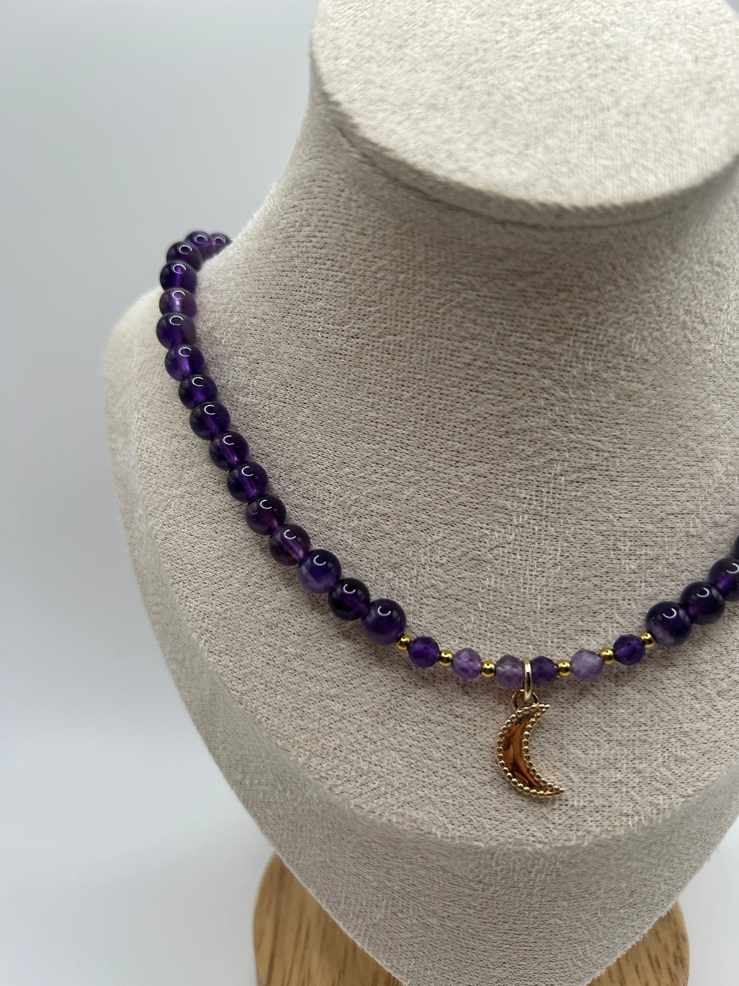 Collier Lune Améthyste