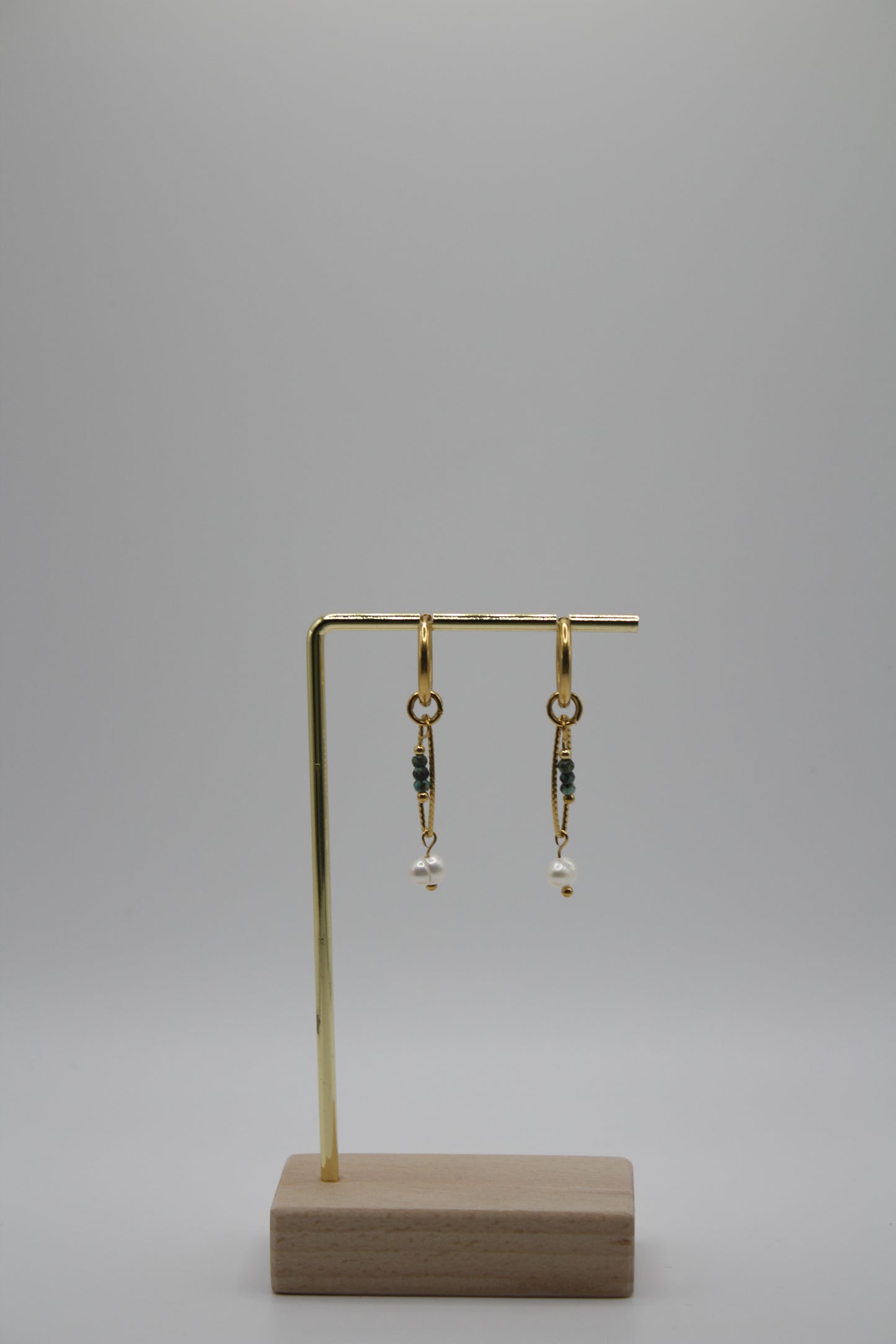 Boucles Turquoise douce